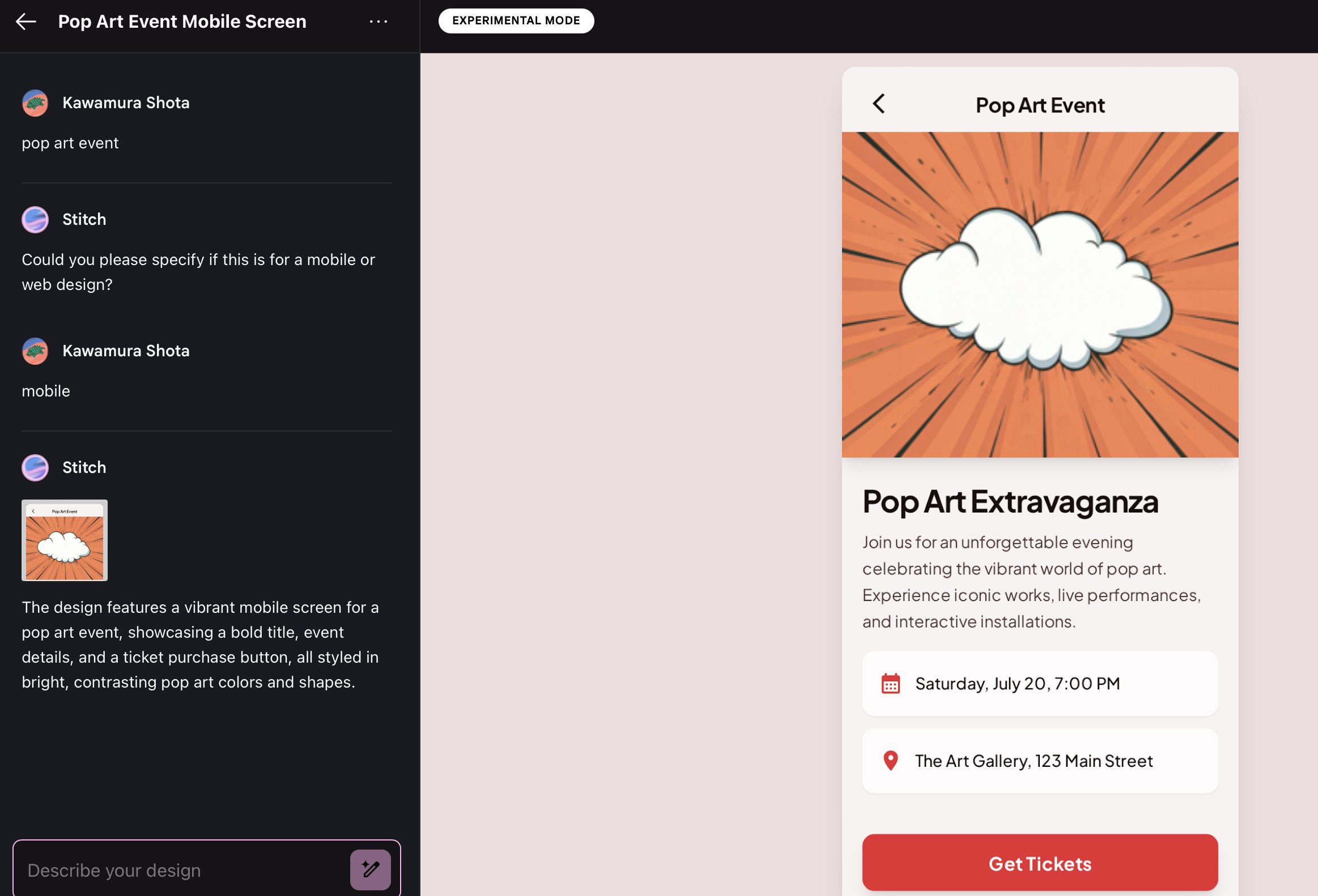 Export to Figma from Stitch